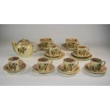 Susie Cooper Production 19 Piece Tea and Coffee Set,