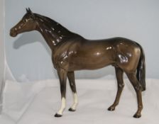 Beswick Large Horse Figure - Large Racehorse. Model Num 1564. Designer A. Gredington. Issued 1959.