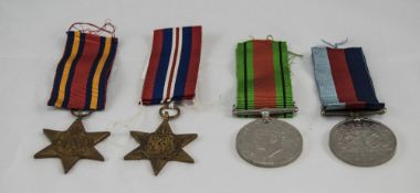 World War II 1939-1945 Set of 4 Military Medals. Awarded to L/Sgt K. Telford. Comprises 1.