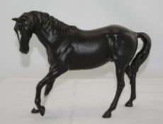 Beswick Horse Figure ' Black Beauty ' Model Num 2466. Designer Graham Tongue. Height 7 Inches.