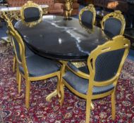 Italian Style Dining Table And 6 Chairs,