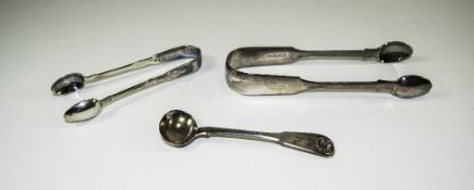 William IV Pair of Silver Sugar Nips.