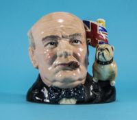 Royal Doulton Winston Churchill Character Jug of The Year Special Edition 1992 Only. D6907 - Large.