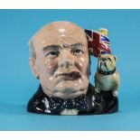 Royal Doulton Winston Churchill Character Jug of The Year Special Edition 1992 Only. D6907 - Large.