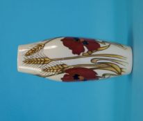Moorcroft Modern Tubelined Vase ' Harvest Poppies and Corn ' Design. Date 2009. Designer Emma