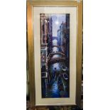 Tony Rome - Titled ' Towards The Bridge of Sighs - Venice ' Pastel, In Bespoke Frame and Mount.