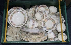 Royal Albert and Paragon Country Lane' Part Dinner Services comprising a quantity of dinner plates,