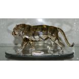 Swarovski - Signed S.C.S Collectors Club Annual Edition 2010 Figure ' Tiger ' Endangered Wildlife.