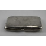 Swedish Large Silver Cigarette Case of Plain Form. c.1950's. Marked Silver 830. 4ozs 21 grams.