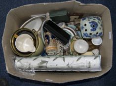 Box Of Misc Pottery And Collectables