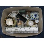 Box Of Misc Pottery And Collectables