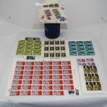 Sealed Bay of Pre-Decimal Coin Commemorative GB Stamps, Several Included, Mostly In Blocks.