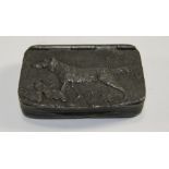 Antique W & Co of Sharrow Pewter Lidded Snuff Box,