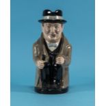 Royal Doulton - Large and Early Toby Jug ' Winston Churchill ' D6171. Designer Harry Fenton.