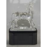 Swarovski Crystal Figure of an Unicorn In a Standing Position. Designer Anton Hirzinger.