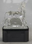 Swarovski Crystal Figure of an Unicorn In a Standing Position. Designer Anton Hirzinger.