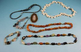 Collection of Gemstone Jewellery compris