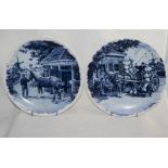 Delft Blue Cabinet Plate, hand decorated