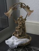 Italian Style Figural Table Lamp With Wa