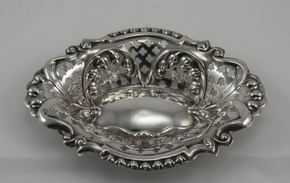 Edwardian - Silver Ornate and Pierced Bo