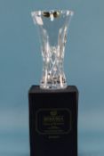 Bohemia Cut Glass Crystal Vase with orig