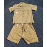 Military Interest 1960's Khaki Shorts An