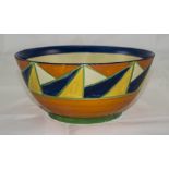 Clarice Cliff Geometric Pattern Bowl, a