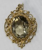 A Vintage Ornate and Open Worked 9ct Gol