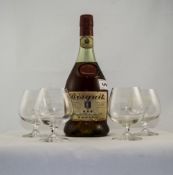 Sealed Bottle Of Bisquit Cognac Saint Ma