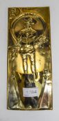 Brass Figural Wall Pocket Mr Micawber