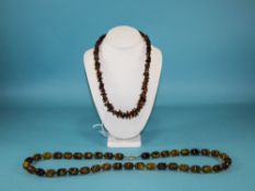 A Vintage Pair of Bead Necklaces. Length