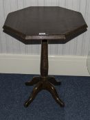 Early 20thC Octagonal Table, Height 29 Inches