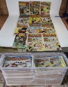 Large Container Containing A Quantity Of Comics, Titles Include The Dandy, The Magnet,