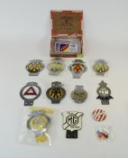 Collection Of Car Badges Comprising Kelab MG Malaysia, AA Badges N19943, 7B38219,
