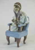 Lladro Special Event Figure For 1998, "Purr-fect Friends" Status Retired, Model 6512.