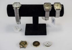Vintage Mechanical Gents Wristwatches. 3 in total. 1) Tiggot PR 516 Stainless Steel Wristwatch.