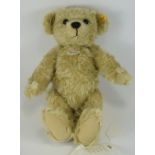 Steiff - Handmade Mohair Teddy Bear ' Luca ' Blond, Steiff Button In Ear, 5 Way Jointed.