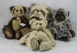 Charlie Bears - Handmade Quality Teddy Bears. All Designed by Isabelle Lee ( 4 ) In Total.