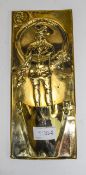 Brass Figural Wall Pocket Mr Micawber