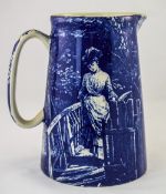 Lord Nelson Ware Late 19th Century Blue and White Pitcher by Elijah Cotton,