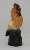 Royal Doulton Early and Rare Figure ' Cockatoo ' on a Rock - Red and Orange Colour way. Model Num