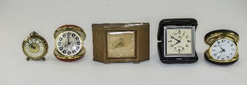 Collection Of Alarm Clocks, 5 in Total.