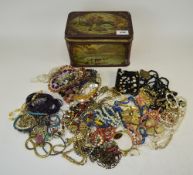 Mixed Lot Of Costume Jewellery To Include Brooches, Pins, Beads, Earrings, Pendant, Necklace,