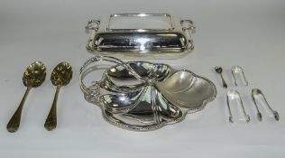 A Vintage Silver Plated Trefoil Serving Dish,