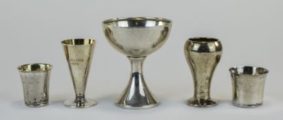 A Collection of ( 5 ) Swedish Silver Items,