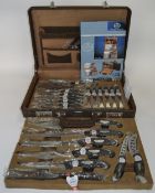 Kaiserbach Good Quality 24 Piece Knife Set, Comes with Briefcase with Combination Lock and Brochure,