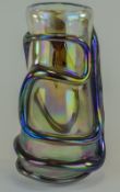 John Ditchfield Glass form Handmade Iridescent Art Glass Numbered Vase.