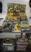 Two Large Boxes Of Childrens Books, Titles Include Mickey Mouse Annual, Bobby Bears Annual,