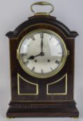 Waring and Gillows Domed Top Mahogany Clock, Post 1897 with 8 Day, Twin Train Striking on a Gong,