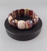 Australian Mookite Bracelet, smoothly rounded rectangular pieces of the unique semi-precious stone